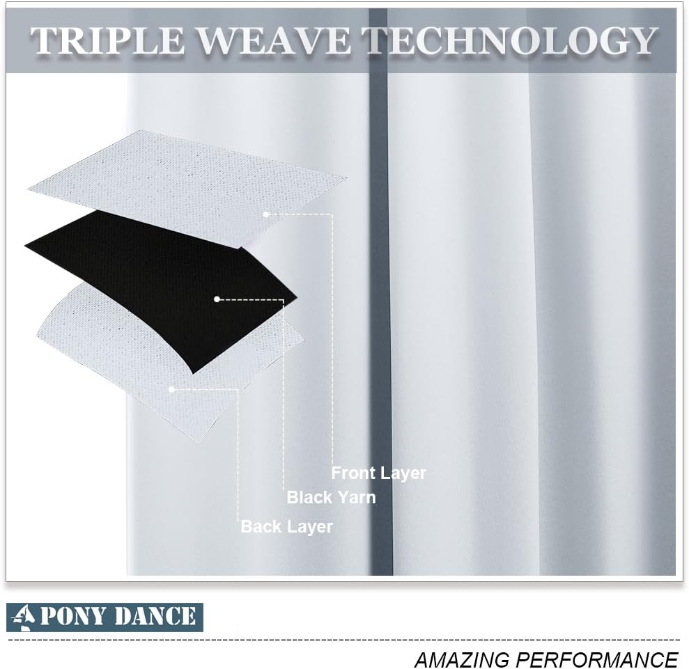 PONY DANCE Greyish White Small Window Curtain Panels Room Darkening Curtain Tiers for Nursery with Top Grommet (Only Block 60-75% Lights), 29 x 30 Inch, 1 Pair