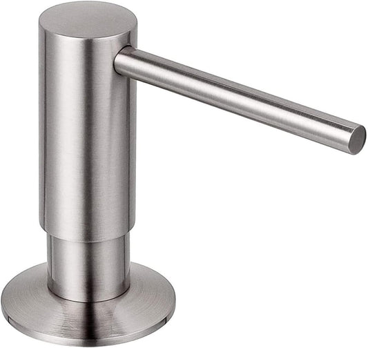 Samodra Sink Soap Dispenser, Metal Pump Head Liquid Lotion Countertop Kitchen Bathroom Soap Dispenser with 12 OZ PET Bottle