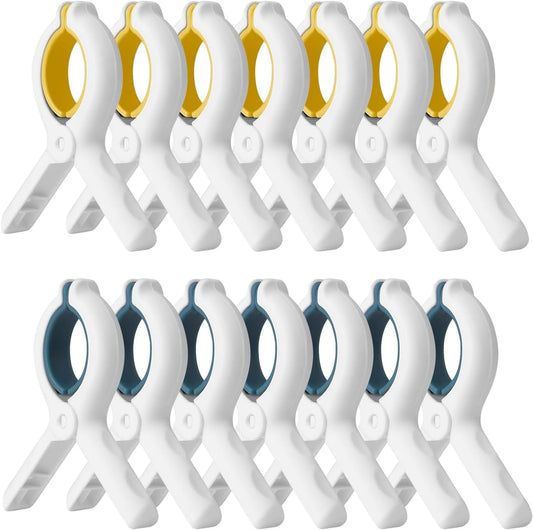 Extra LargeTowel Clips for Beach Chairs,3.7 Inch Beach Towel Clips,Towel Clips Strong gripping Power Suitable for Family Vacation and Poolside Leisure