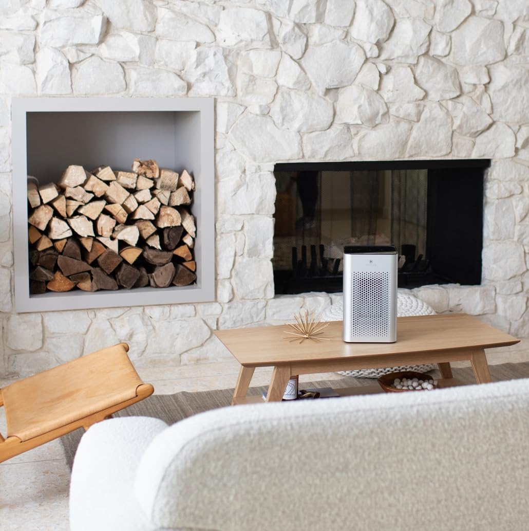 Medify MA-25 Air Purifier with True HEPA H13 Filter | 825 ft² Coverage in 1hr for Allergens, Smoke, Wildfires, Odors, Pollen, Pet Dander | Removal to 0.1 Microns | Silver, 2-Pack