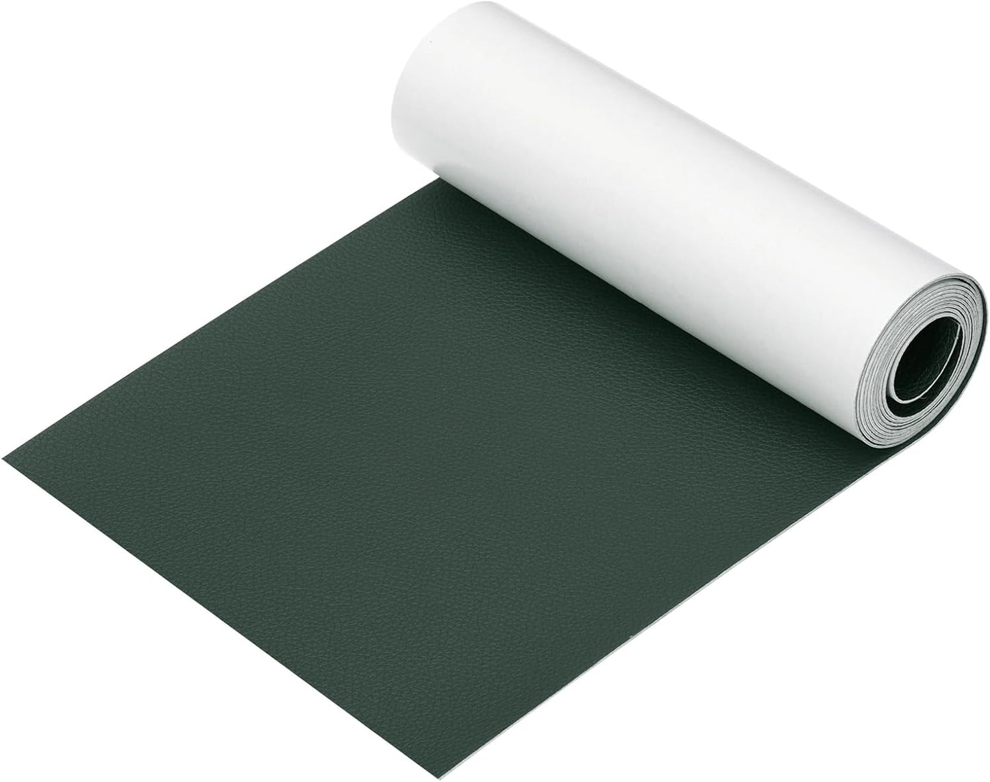 PATIKIL Leather Patches Tape for Furniture, 6.3 x 61 Inch Self Adhesive Vinyl Leather Repair Kit Cover Sheet for Couch, Sofa, Car Seats, Office Chair, Dark Green