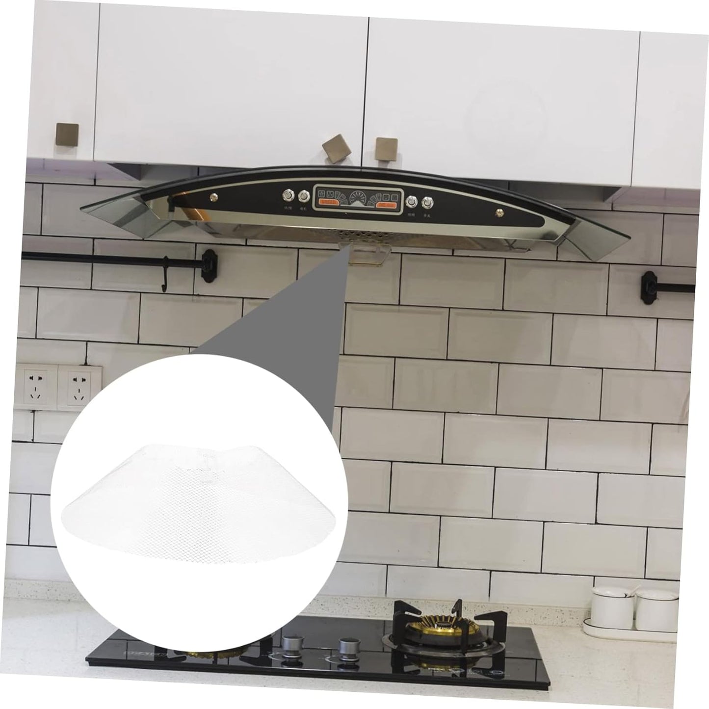 10PCS Durable Range Hood Filter Net Kitchen Replacement Practical Bowl Shaped Oil Filter for Home and Restaurant Exhaust Fans