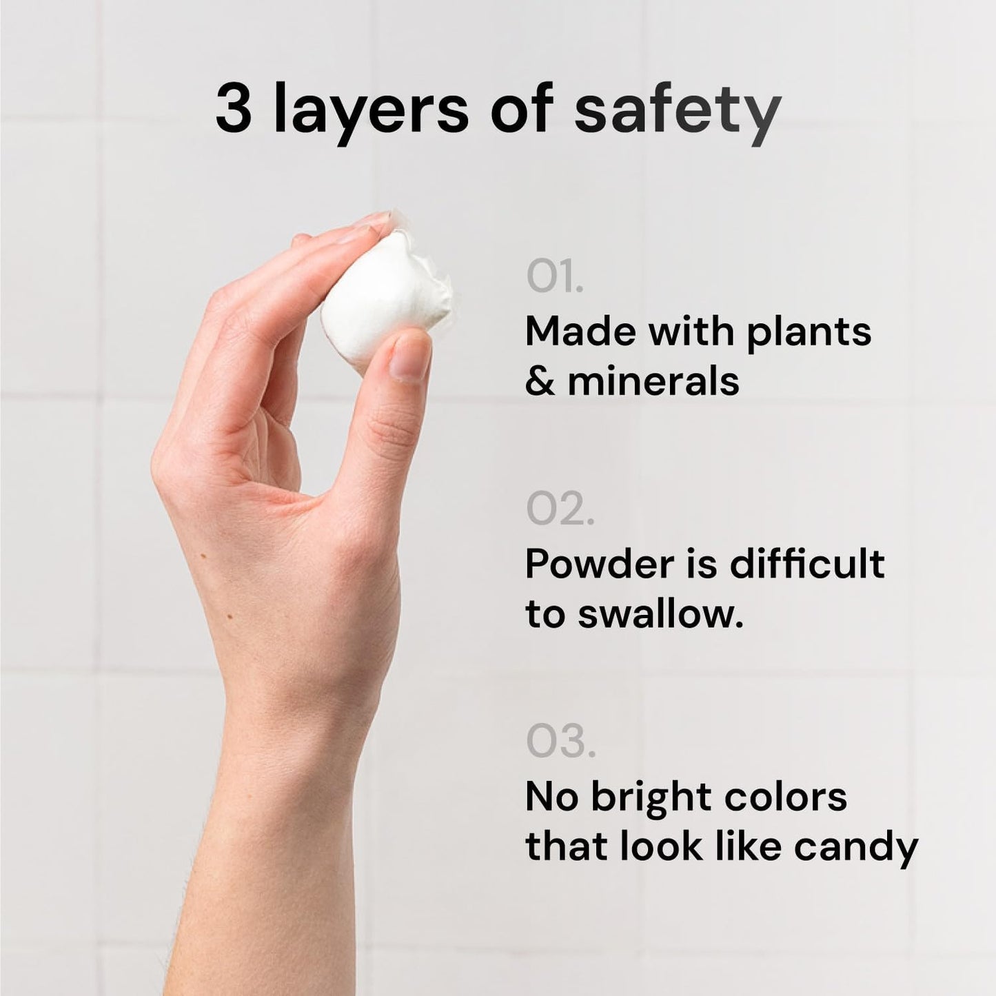 Grab Green Bleach Alternative Pods, 60 Count, Chlorine Free, Fragrance Free, Plant and Mineral Based, Laundry Booster to Brighten Whites, Removes Stains, Neutralizes Odors