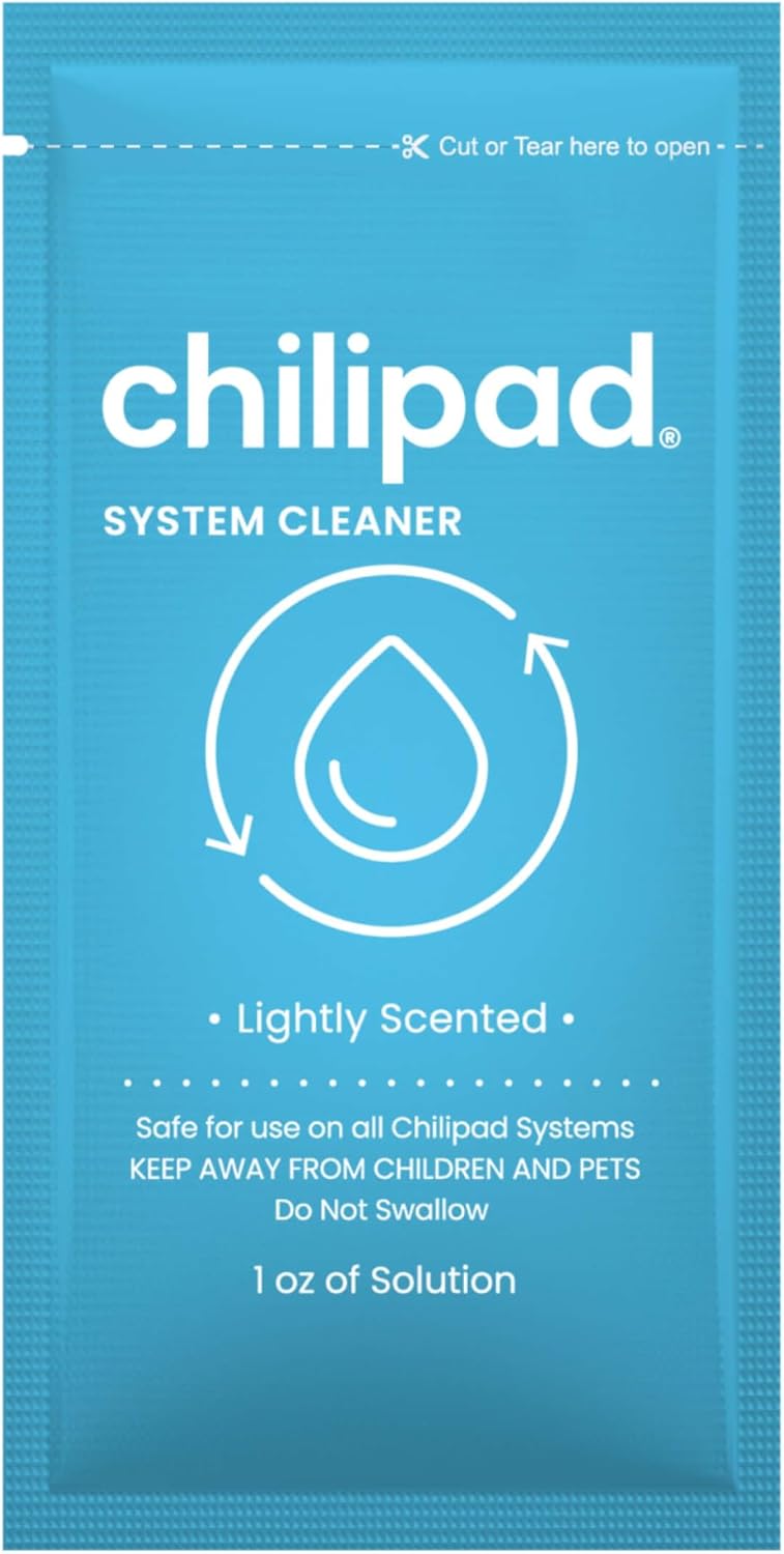 Chilipad Sleep System Cleaner – For Regular Maintenance and Deep Cleaning of the Chilipad Bed Cooing Systems – 1 Ounce of Cleaning Solution (12 Pack)