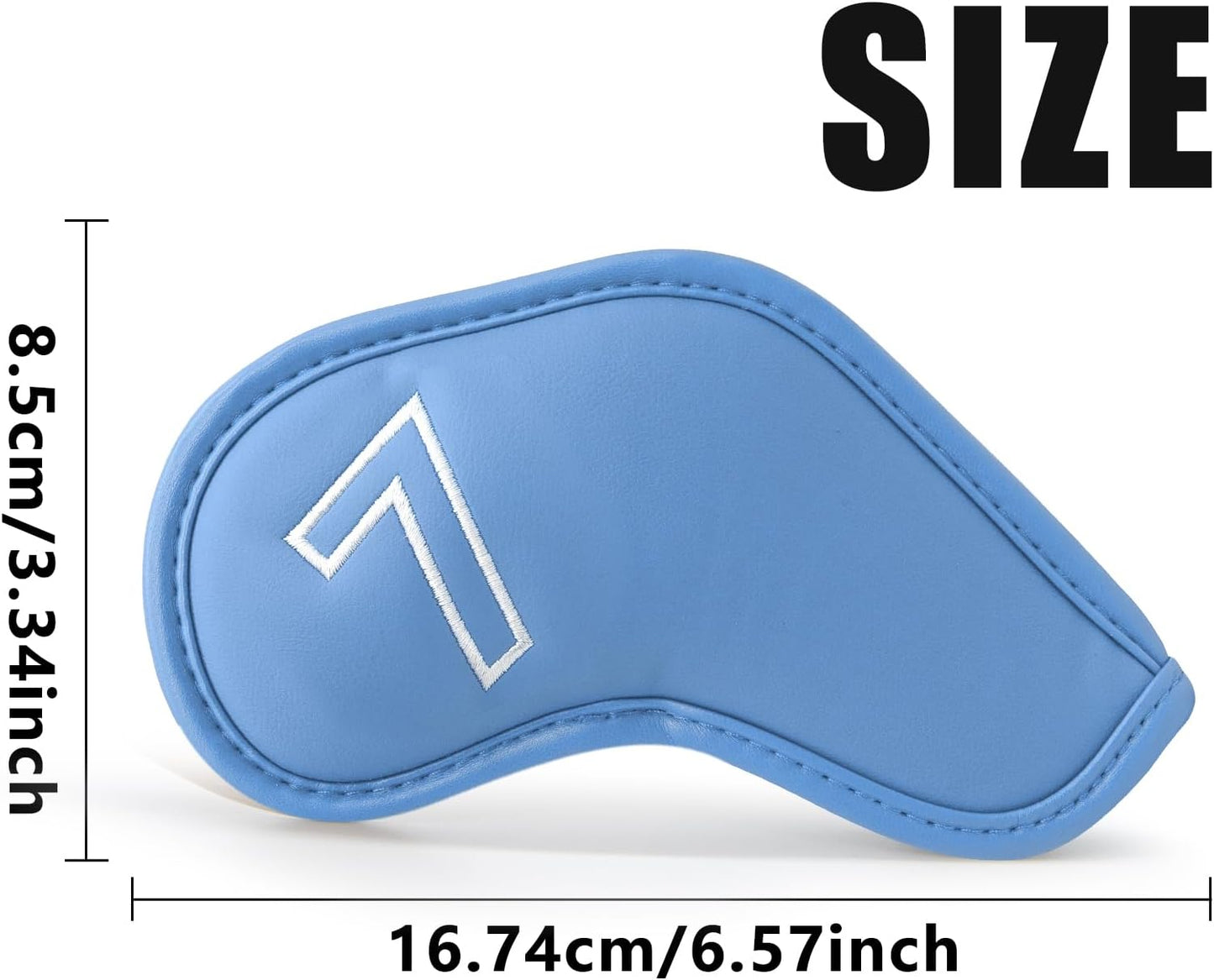 Montela Golf Iron Covers,Golf Iron Head Covers Leather Golf Iron Covers Set 9pcs Golf Iron Headcovers,Golf Club Head Covers for Iron Club Fit All Brands Titleist,Callaway,Taylormade