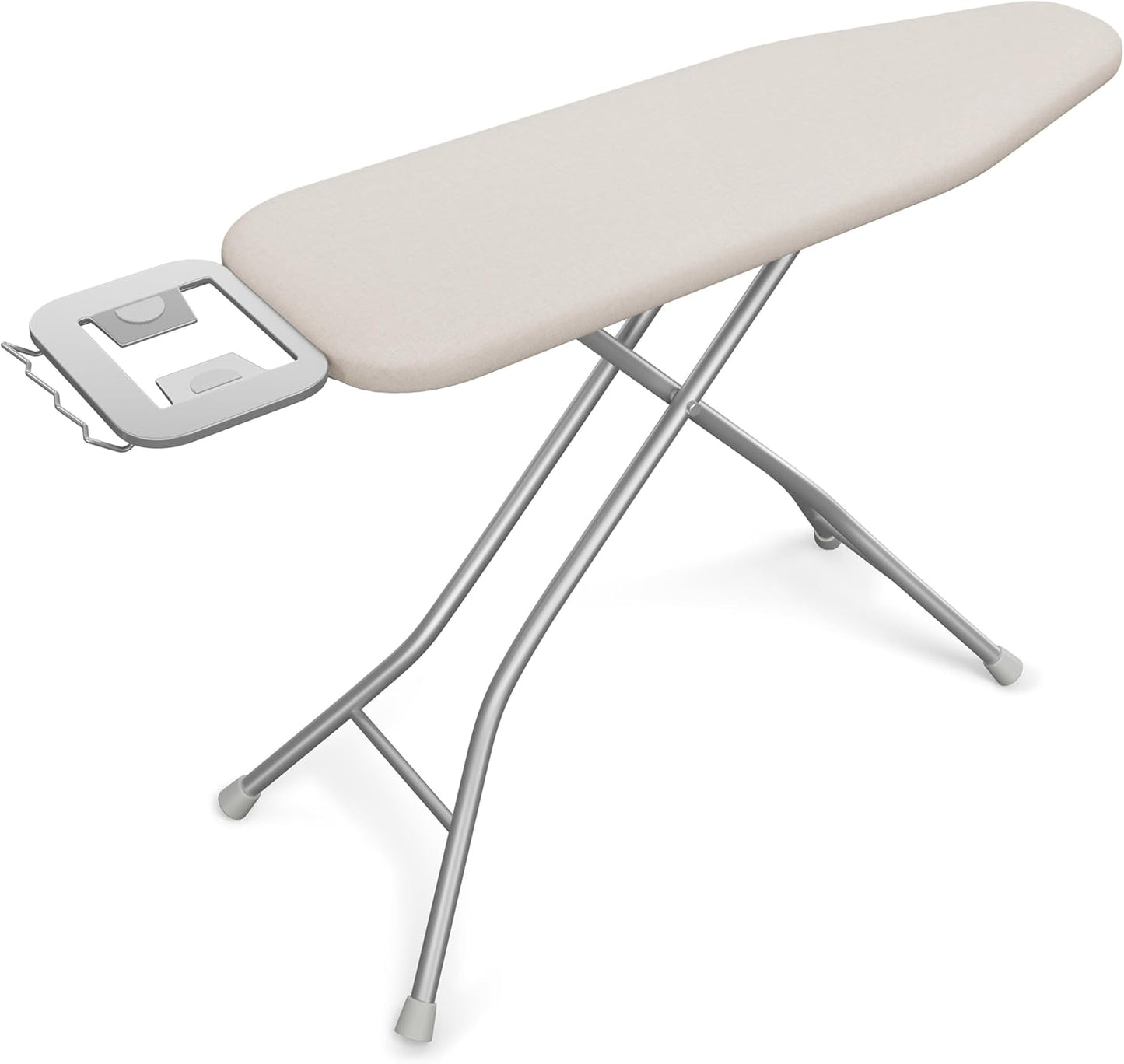 Yaheetech Foldable Ironing Board, Heavy Duty Iron Board with 9 Adjustable Heights, 4 Layer Cover and Safety Iron Rest, 52X14 Compact and Space Save Iron Board for Home Laundry Room Use, Beige