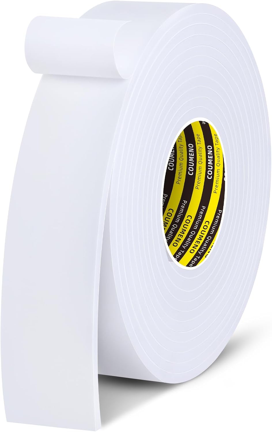 Sponge EVA Single Sided Foam Tape 2inX16.4FT Strong Adhesive Weatherproof Foam Strip for Door and Window Sealing, Self-Adhesive Insulation Foam Tape 0.2in Thick