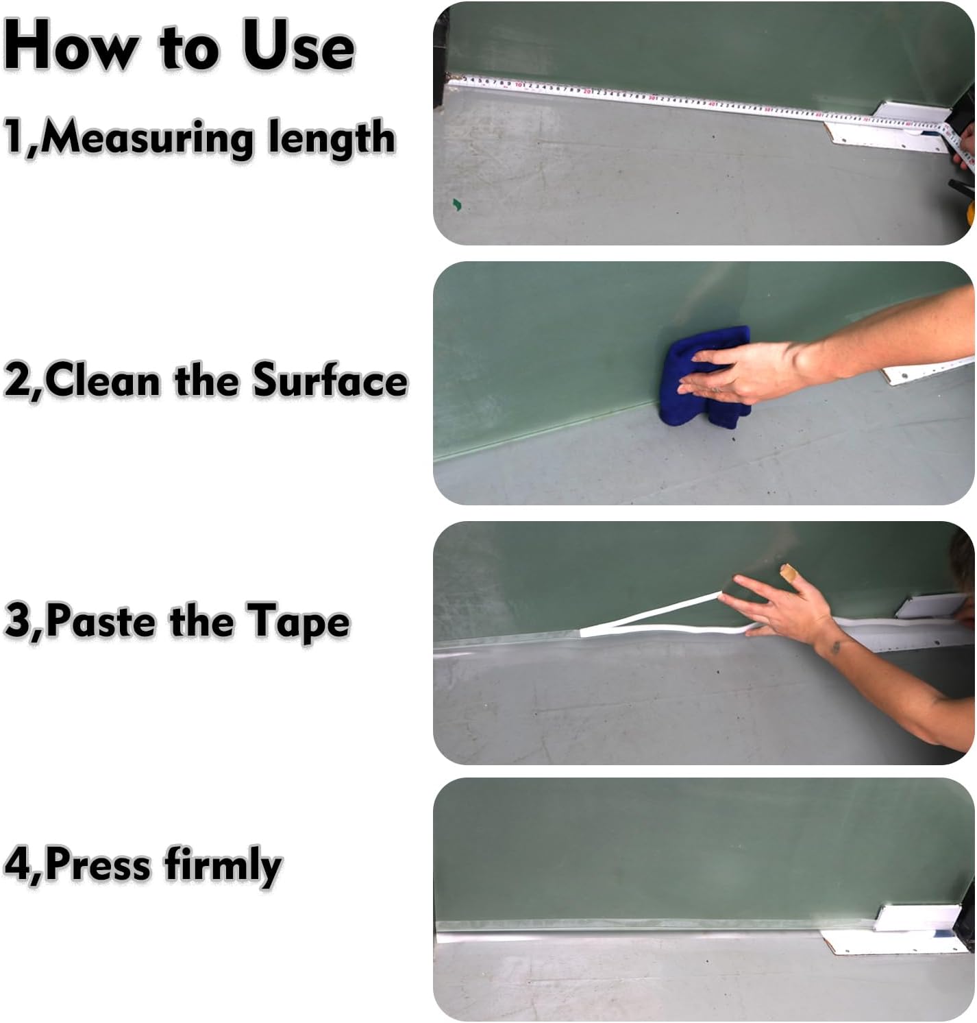 Silicone Seal Weather Stripping Tape 16.5 Ft Strip Bottom Draft Insulation Stopper Tape Weatherproof Soundproof for Door or Window Bathroom Shower Glass Gaps（35mm*5m）