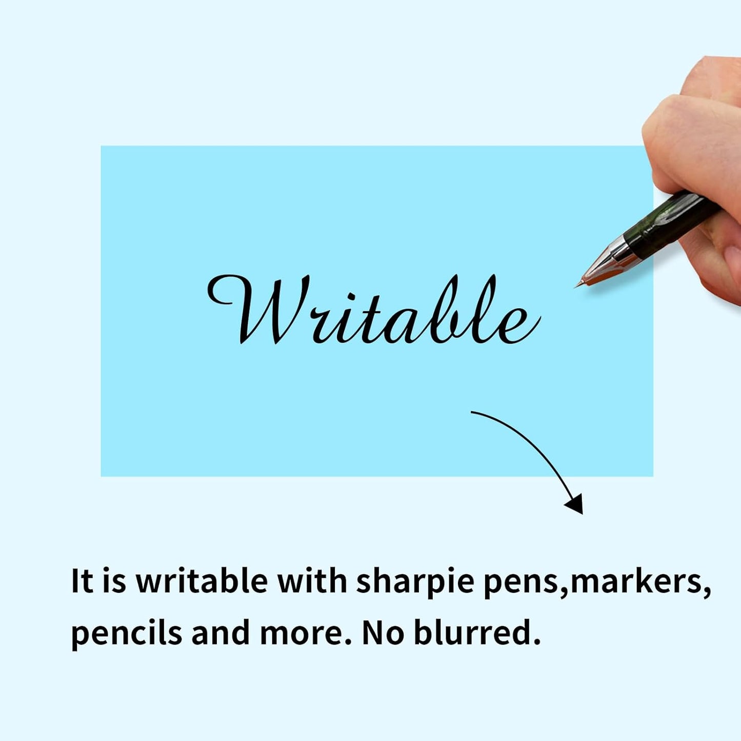 STARLIBOO 3"X5" Rectangle Colored Labels, Removable Moving Labels for Boxes, Permanent Warehouse Moving Stickers Square Label- 250 Pack, Lake Blue