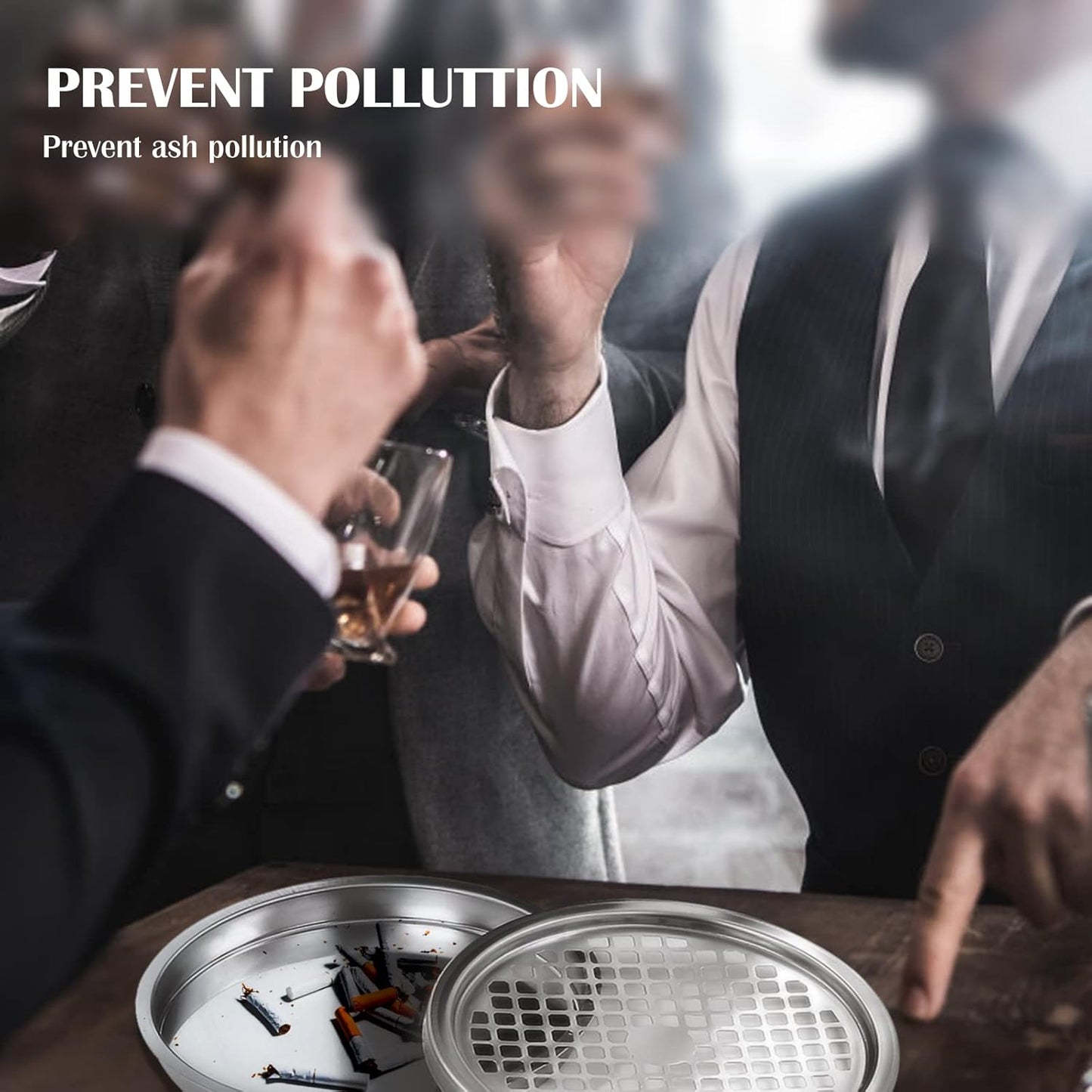 Trash Can Outdoor Waste Container Round Stainless Steel Trash Can with Removable Inner Bucket for Disposal Commercial Waste Container 9.8 x 24-Black