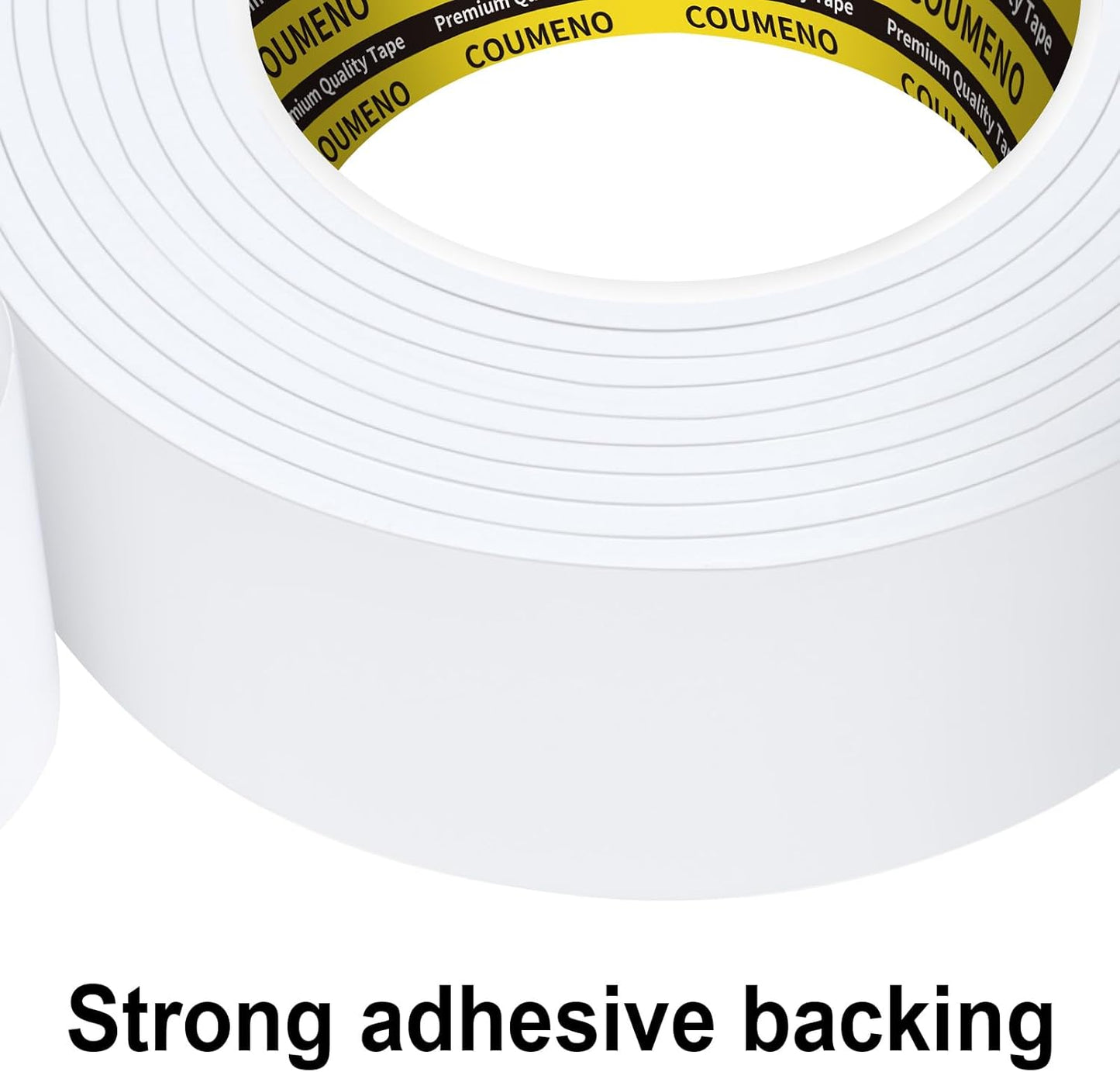 EVA Single-Sided Adhesive White Foam Tape, Single-Sided Sealing Strip Foam Pad Sponge Tape Window Weatherproof, Self-Adhesive Insulation Sealing Tape 2inX9.84FT
