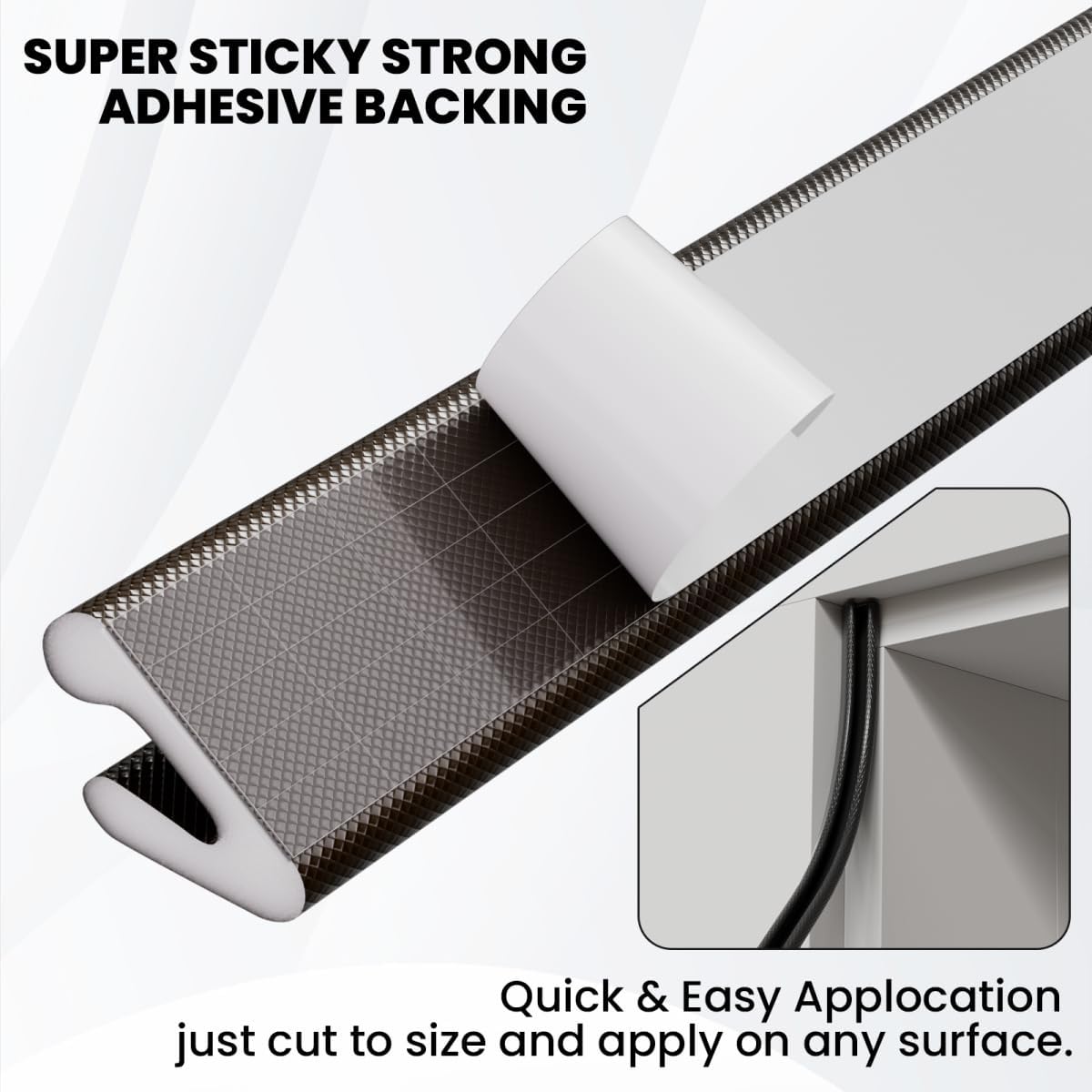 V Shape Foam Weather Stripping Door Frame Seal Strip 19.7FT Brown, Draft Stopper, Insulation Winter, Weatherstripping, Gap Sealing, Soundproofing, Self-adhesive Used for Exterior Front Door Side