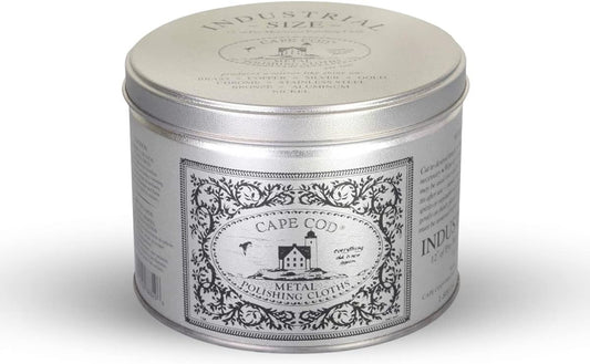 Cape Cod Metal Polishing Cloths Industrial Size Tin 9 Ounces