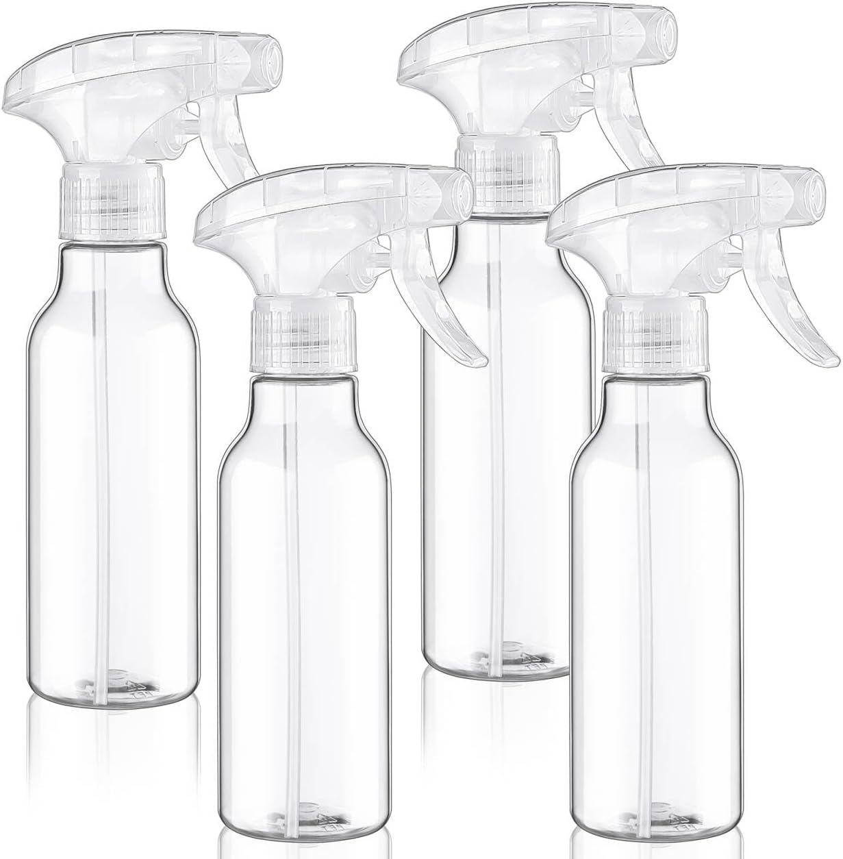 Cosywell Plastic Spray Bottles 8.8oz/260ml 3 Pack Empty Spray Bottle for Cleaning Mist/Stream Heavy Duty Water Spraying Bottle for Cooking Hair Care Essential Oils(Clear)
