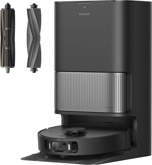 DREAME L40s Ultra AE Robot Vacuum and Mop Combo, 19,000Pa Suction, Self Emptying Dust Box, Flexible Mop & 167℉ Self Cleaning Washboard, Diverse Brush Selection, All-in-One Station, Auto Refill