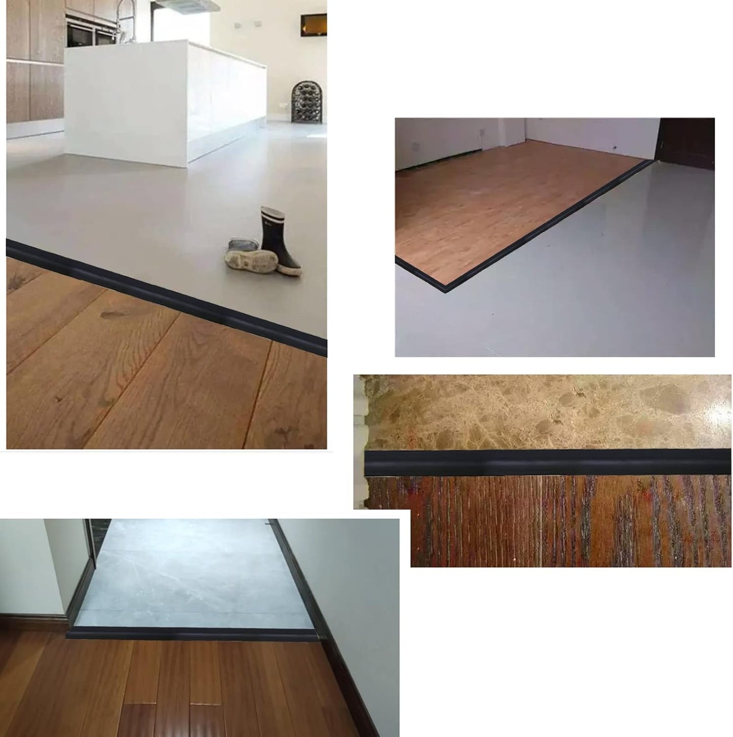 Floor/Door Flat Transition Strip & Self Adhesive Floor Vinyl Floor Edge Trim Laminate Floor Gap Covering Joining Strip