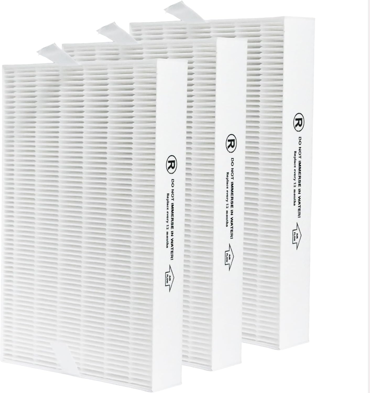 True HEPA Replacement Filter Kit Compatible with Honeywell HPA5300B, HPA5350 & PowerPlus HPA3300 Air Purifiers, Replaces HRF-R3, HRFSC1, HRF-A300, HRF-ARVP300 Filters (3-Pack)