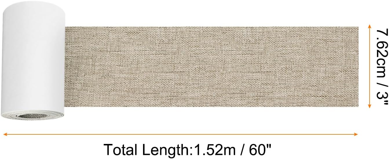 Repair Patches Repair Tape Self-Adhesive DIY Repair Patch Linen Gear Patch for Sofa, Furniture, Chair, Clothing,Tents,3x60 Inch,Light Coffee