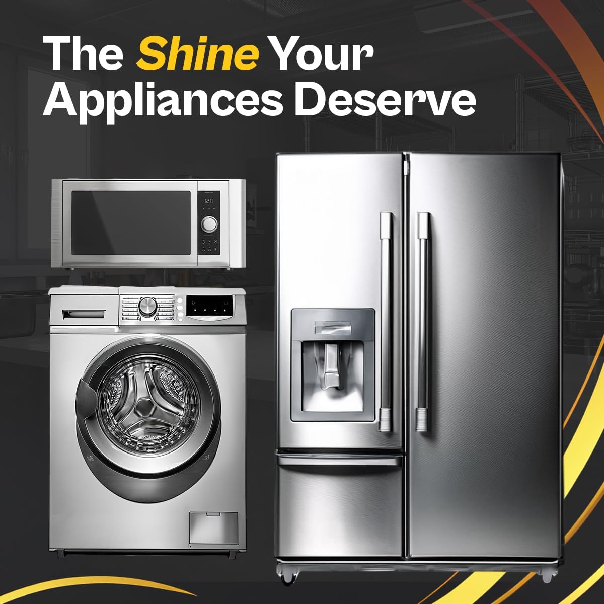 Flitz Stainless Steel & Chrome Clean - 16oz Bottle, USA-Made Stainless Steel Cleaner Spray for Appliances - Grill, Fridge, Sink Stain Remover - Also Works on Aluminum Surfaces (3 Pack)