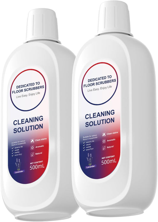 Floor Cleaning Solution 500ml Lavender Fragrance Cleaning Solution Refill Compatible With TINECO iFLOOR, iFLOOR 3, S3, S5, S5 COMBO, S5 Pro 2, One S6, S7 PRO, S7 COMBO Wet Dry Vacuum (2 bottle)