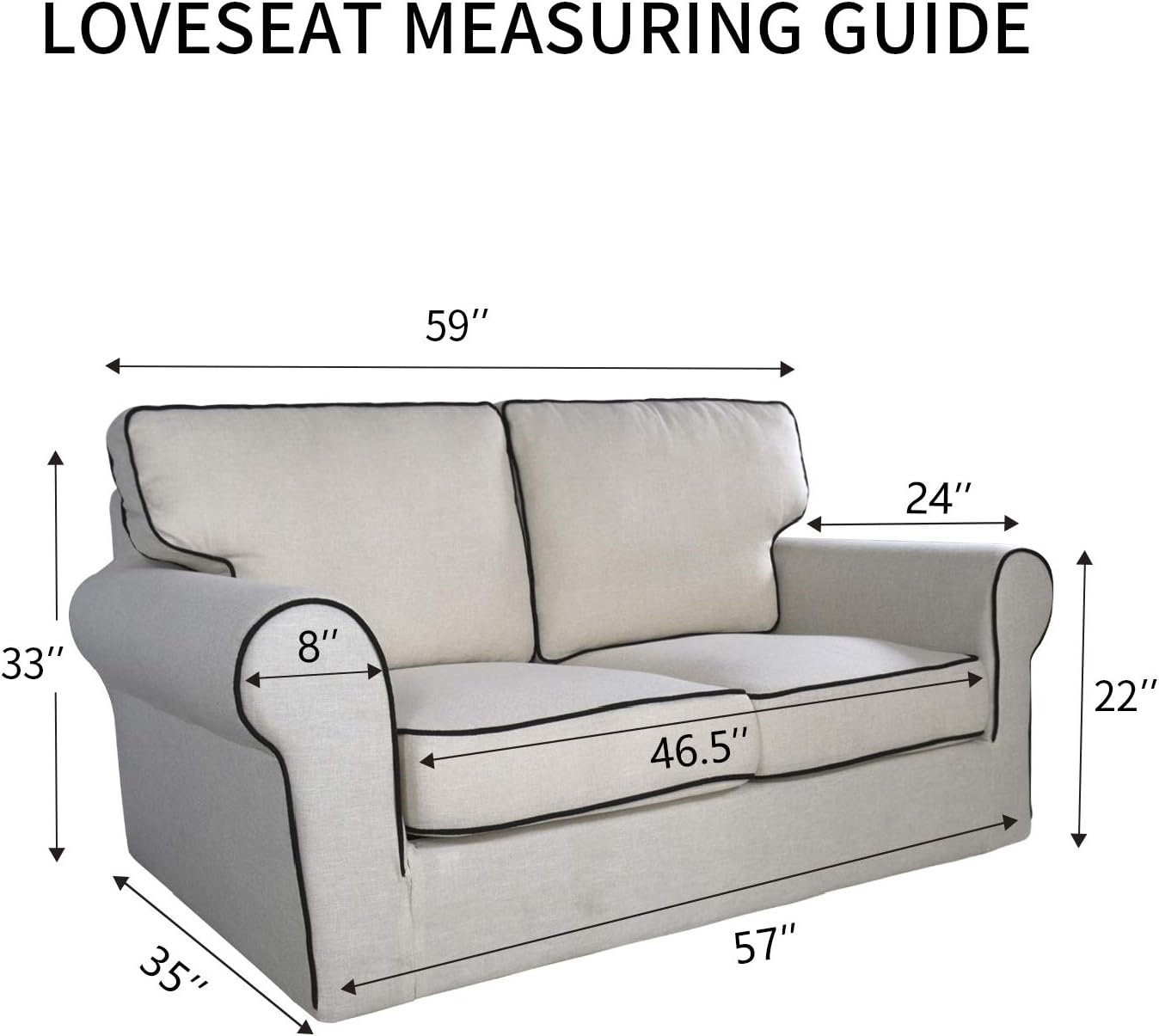 PureFit Reversible Quilted Sofa Cover, Water Resistant Medium Slipcover Furniture Protector, Washable Couch Cover with Non Slip Foam and Elastic Straps for Kids, Pets (Loveseat, Chocolate/Chocolate)