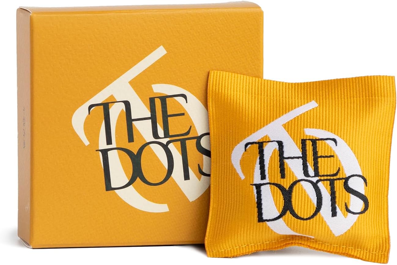 THEDOTS Series Sicilian Orange Car Vent Clip, Fabric Sachet Air Freshener, 30 Days Long-Lasting for Car Interior Decor, Non-Toxic (1 Pack)