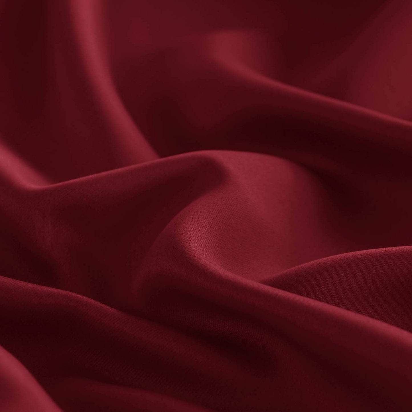 DWCN French Door Curtain - Rod Pocket Thermal Blackout Panel for Glass Window, Christmas, Kitchen and Patio - Privacy, 25 X 40 Inch, 1 Panel With Tieback, Burgundy