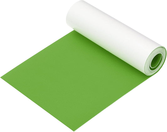 PATIKIL Leather Patches Tape for Furniture, 6.3 x 61 Inch Self Adhesive Vinyl Leather Repair Kit Cover Sheet for Couch, Sofa, Car Seats, Office Chair, Grass Green