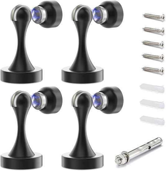 Magnetic Door Stop Stainless Steel，Door Stopper, Heavy Duty for Various Door Types, Keep Your Door Open, Wall Mount Door Holder/Catch