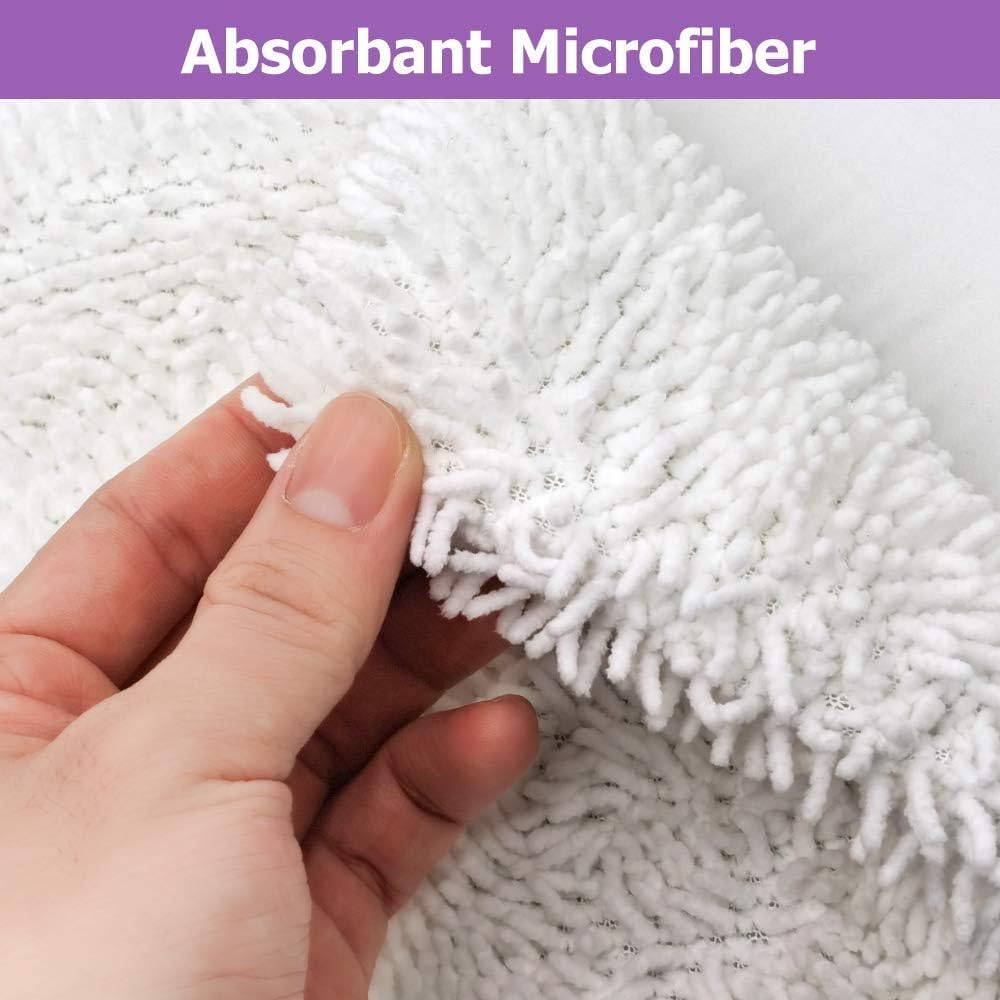 Replacement Steam Mop Pads for Shark Steam Mop Pads Compatible with S3500 Series S3501 S3601 S3550 S3901 S3801 SE450 S3801CO S3601D Steam Pocket Mop (2- Pack)