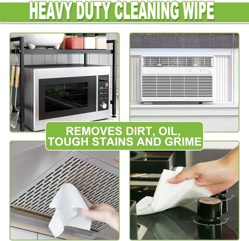 Air Jungles All Purpose Car and Home Cleaning Wipes 70 Count, Extra Large 8" x 10" Heavy Duty for Car Interior Vinyl, Kitchen, Bathroom, Furniture, Tool