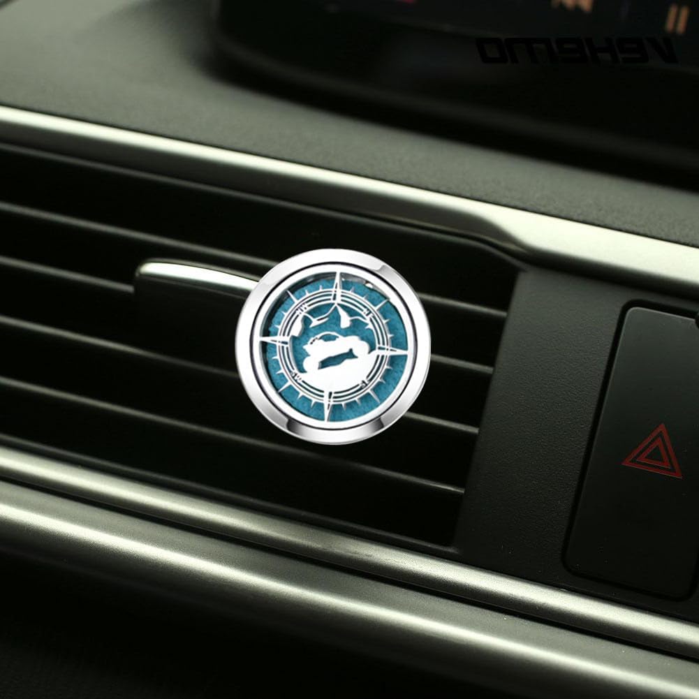 Essential Oil Car Diffuser Vent Clips Air Freshener Christmas Car Accessories for Women with Vent Clip 10 Felt Pads(Car Compass)