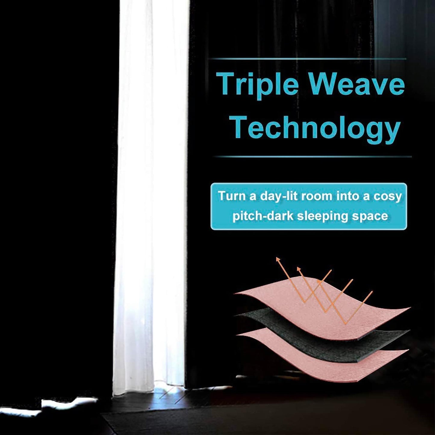 RYB HOME Short Window Curtains for Kitchen, Room Darkening Rod Pocket Drapes Decorative Privcay Backdrops Thermal Shades for Home Office Bathroom Basement, Peach Blush, W42 x L45 inch, 2 Panels