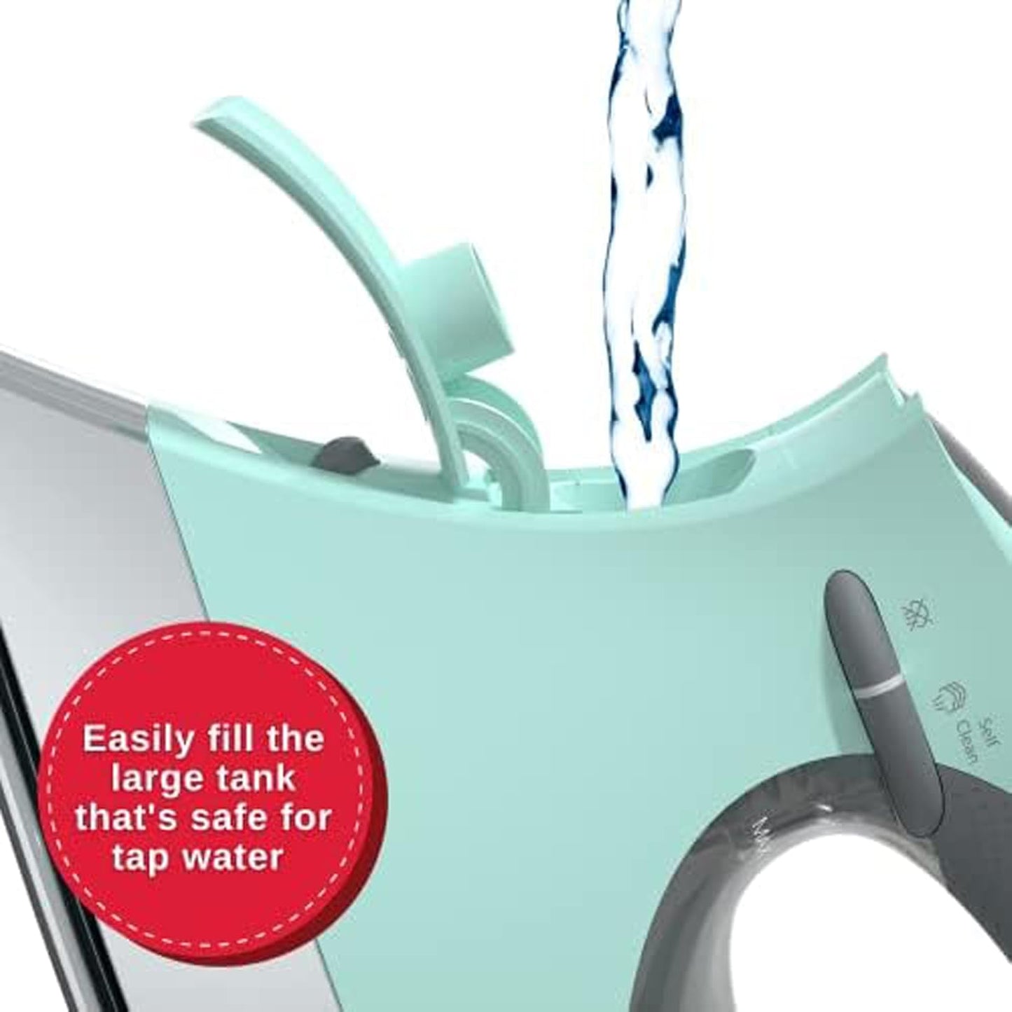 SINGER SteamCraft Plus Digital Display Iron, Five Fabric Settings, OnPoint Tip for Easy Ironing, 1750W, Vertical Steam, 300ml Tank, Stainless Steel Soleplate, Auto Shut Off after 30 Minutes