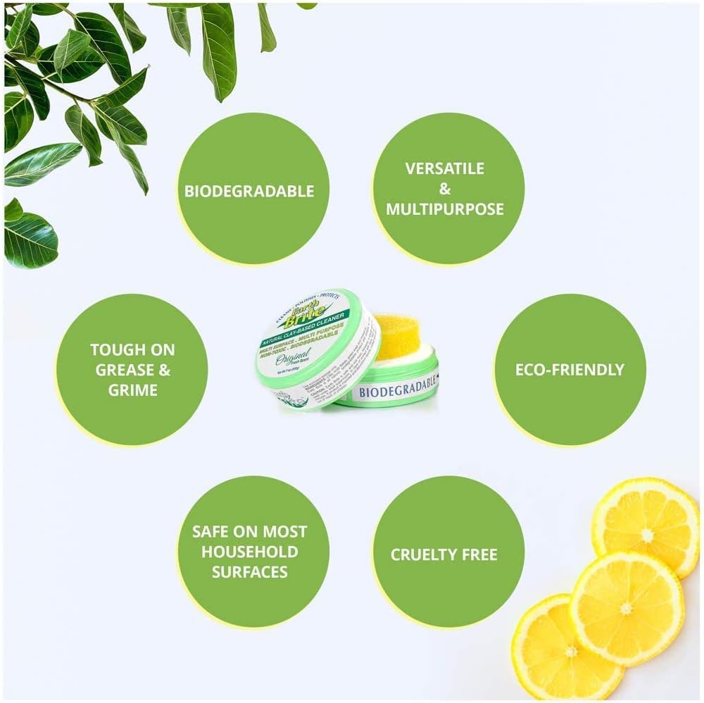 All Purpose Cleaner 2-Pack – Clay Bar Cleans Stoves, Bathrooms, and All Hard Surfaces – 100% Natural Cleaning Product