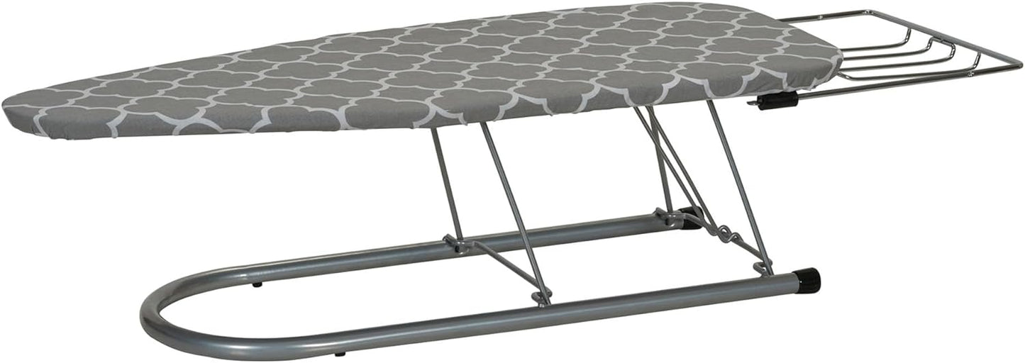 Household Essentials Tabletop Ironing Board with Iron Rest and Door Hanger | Compact Folding Ironing Station for Dorm Rooms, Apartments, and Small Spaces | 36.5"x12"