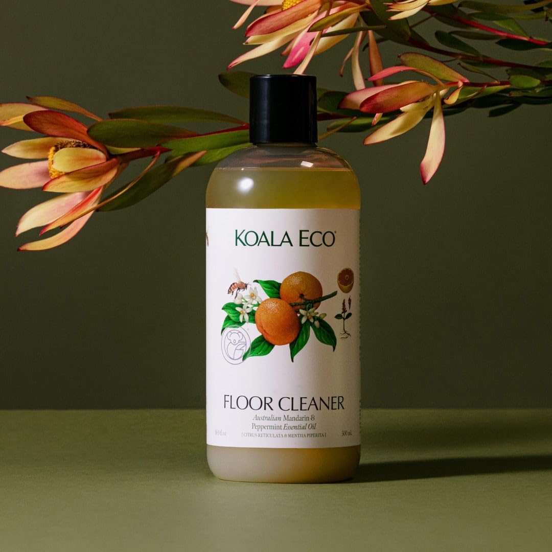 Koala Eco Floor Cleaner - with Australian Mandarin and Peppermint Essential Oil - 16oz