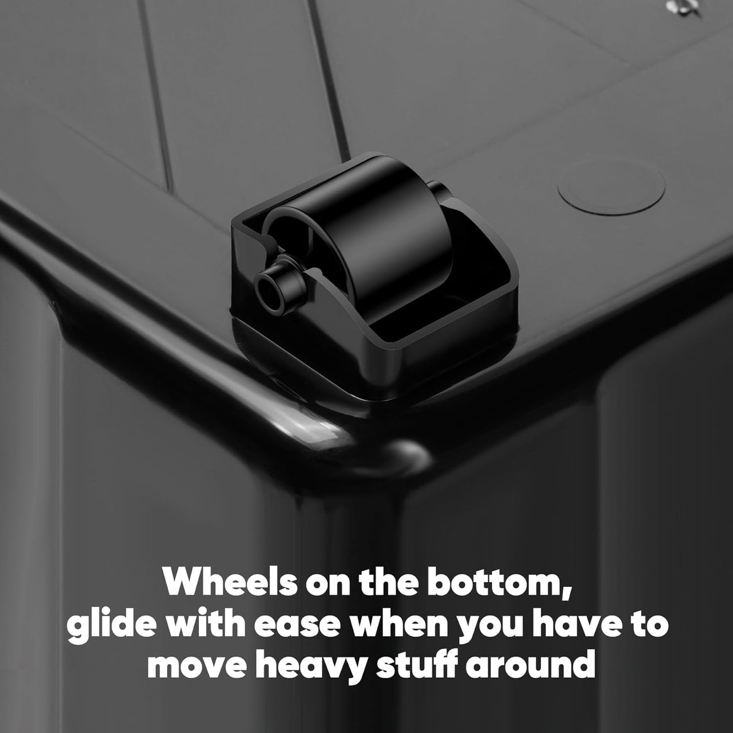 Nazhura 72Quart Plastic Storage Bin, Stackable and Nestable Storage Boxes with White Lids and Secure Latching Buckles, Large Storage Container (Black/Yellow, 72Quart-6Pack)