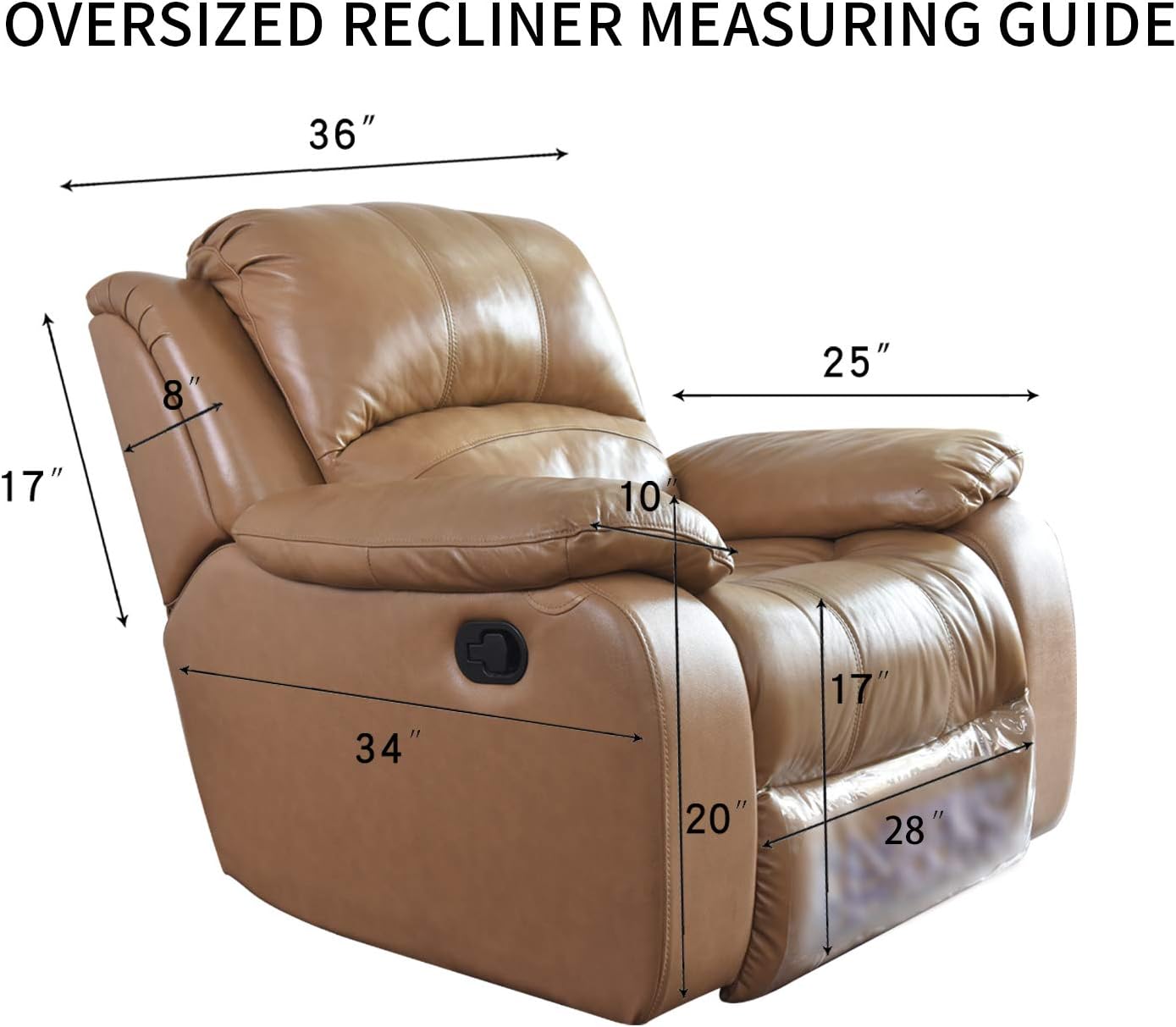 PureFit Reversible Quilted Oversized Recliner Sofa Cover, Water Resistant Furniture Protector, Washable Couch Cover with Elastic Straps for Kids, Pets (Large, Classic Navy/Navy)