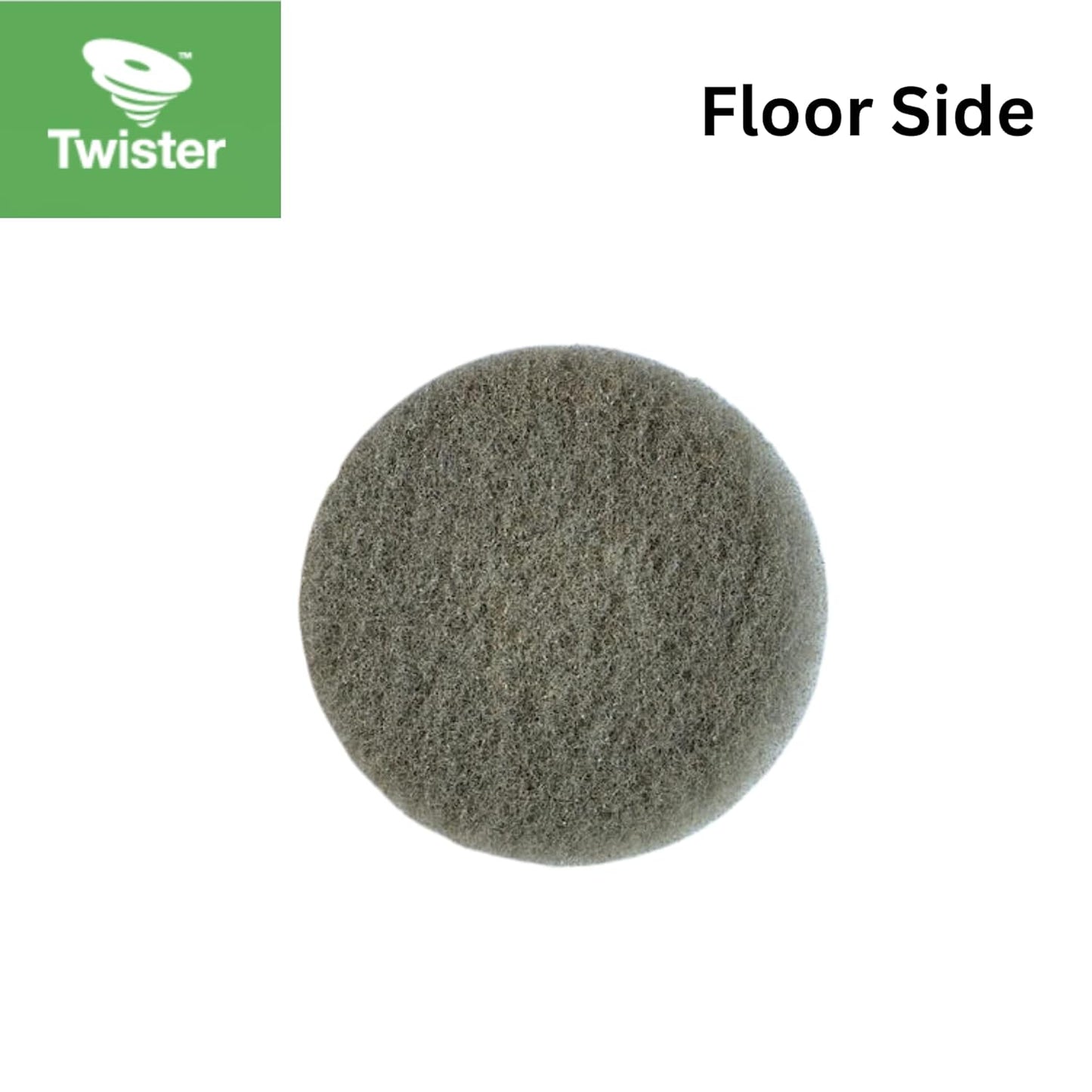 Diversey DD1231448 TASKI Twister Intellipad Diamond Coated Floor Machine Cleaning Pad, Made in USA, Burnish to High Super Gloss Finish, Grey/Brown, 8.86-inch (Pack of 2)