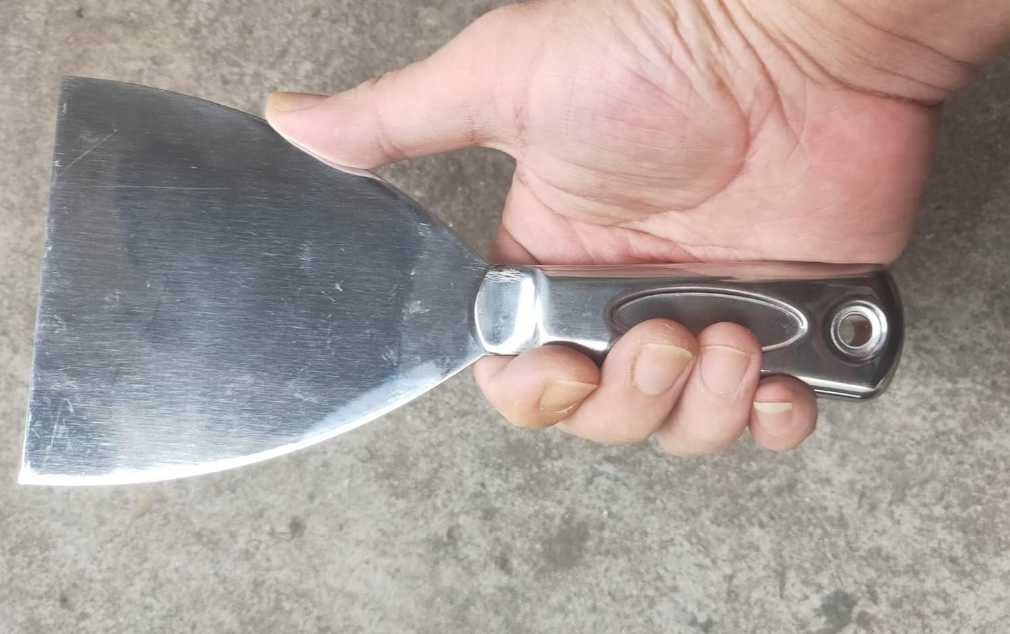 Flex All Stainless Steel Joint Knife Putty Scraper,4-Inch Professional Grade 420 stainless steel, All-Metal, Precision Ground Edge Putty Knife Tape Knife (4")