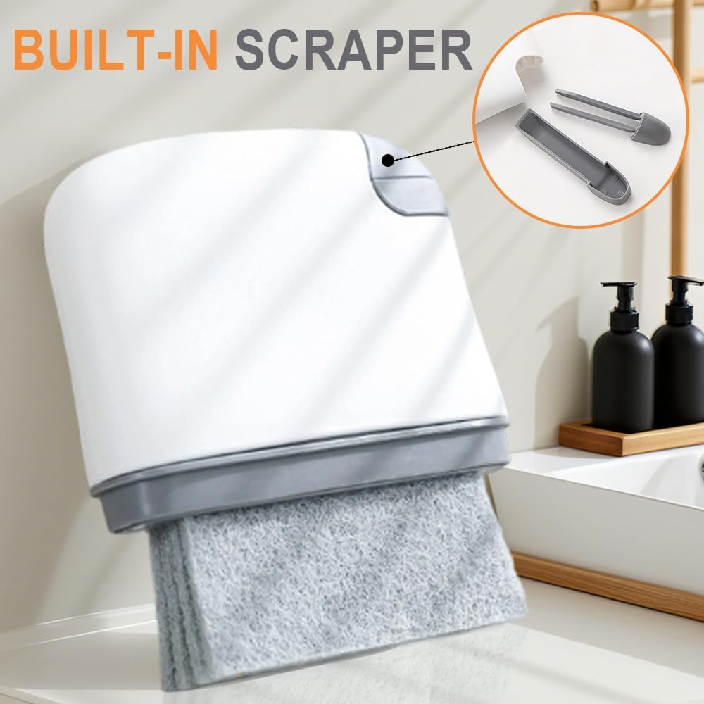 2 in 1 Groove Cleaning Brush, Upgraded Crevice Cleaning Brush & Magic Window Track Cleaner for Sliding Door Tracks, Window Sills, Tile Lines, Car Vents, Kitchen and Bathroom Tight Spaces (3PC)