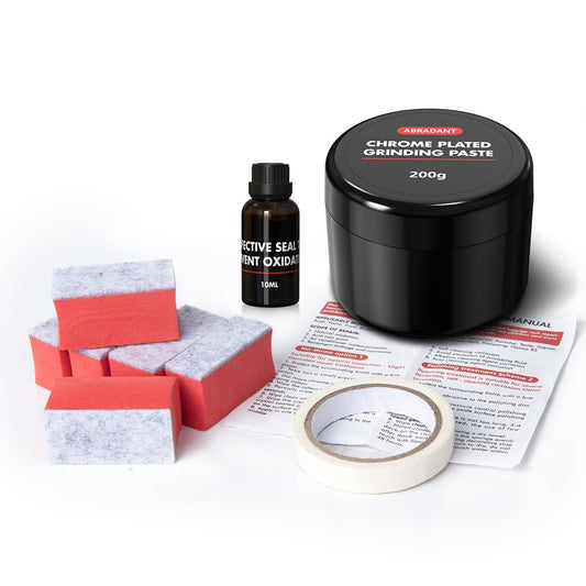 Metal Polish Restorer and Protectant, Chrome Cleaner and Polish for Cars, Removes Oxidation and Discoloration from Metal, Aluminum, Stainless Steel, Brass, Chrome and More - 7Oz