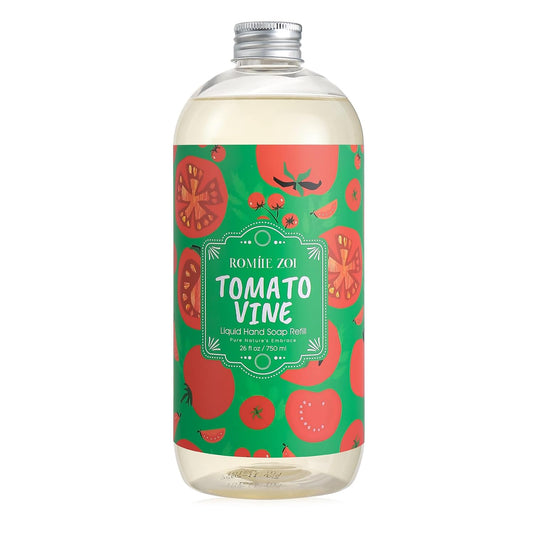 ROMIIE ZOI Liquid Hand Soap Refill, Tomato Vine, Gentle & Moisturizing Formula, 750 ML/ 26 FL OZ