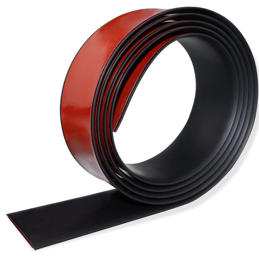 Floor Transition Strip Self Adhesive Floor Cover Strips Laminate 3" Wide Vinyl Flat Divider Transitions (7.5cm, 3.3Ft, Black)