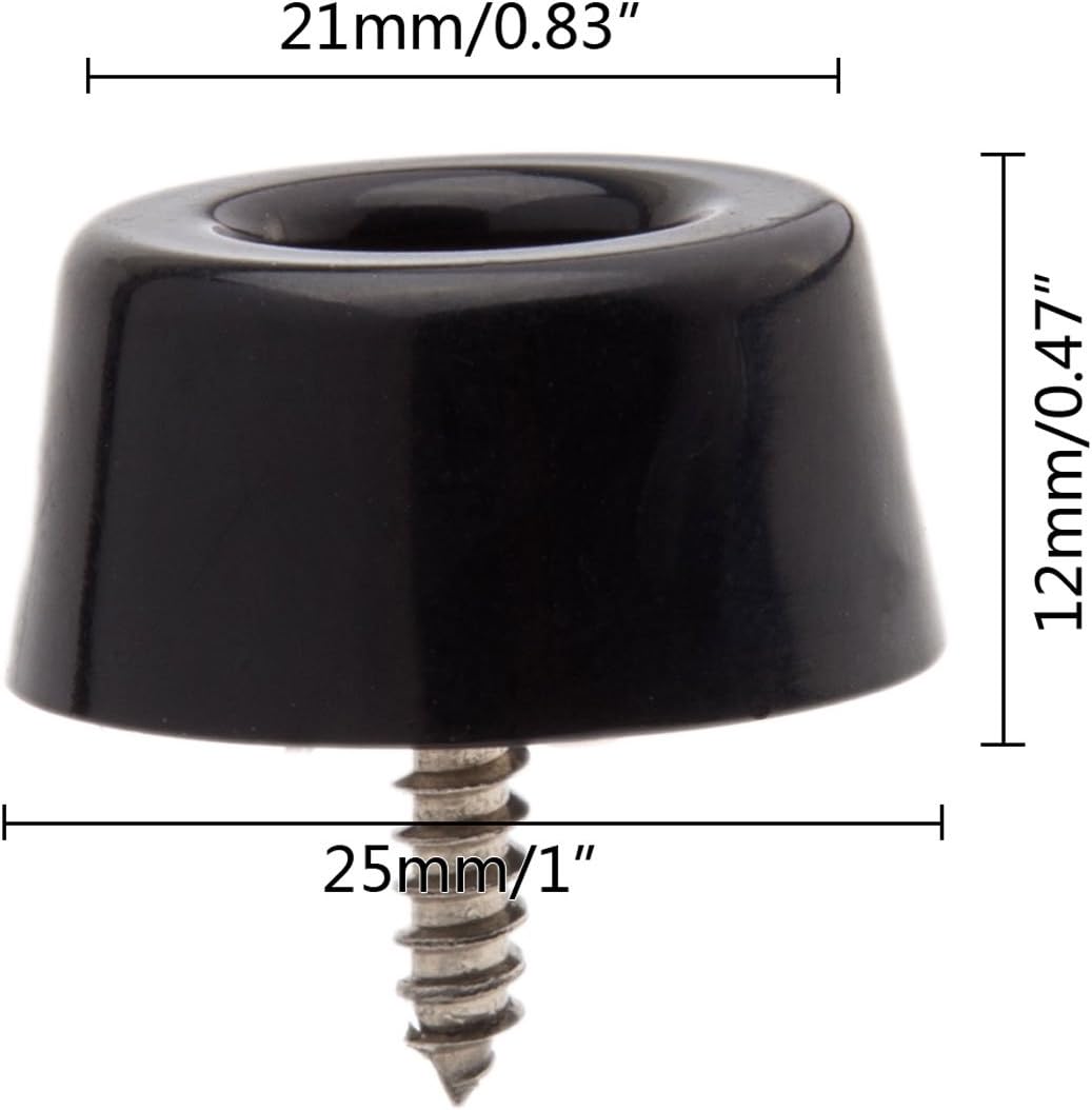 20pcs Round Furniture Pads,ULIFESTAR Furniture Feet Glides Sliders Carpet Saver Hardwood Floor Protectors Surface Protection for Chair Leg Caps Non Slip Furniture Grippers (Black)