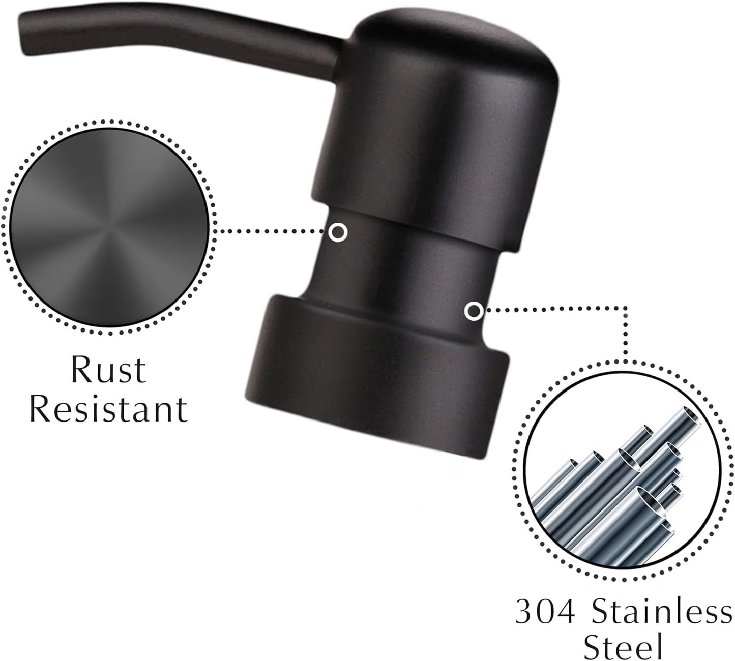 Emerson Essentials Soap Dispenser, Dish Soap Bottle Dispenser, Farmhouse Hand Soap Dispenser, Kitchen Soap Dispenser Set - Glass Soap Dispenser with Pump and Labels, 16 Oz, 2 Pack