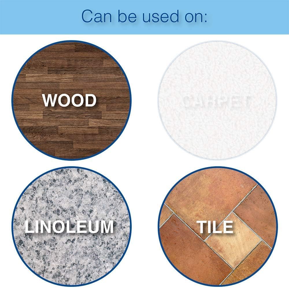 SOFTTOUCH 4799095N Heavy Duty 1 Inch Felt Furniture Pads to Protect Hardwood Floors from Scratches, Black, 48 Count