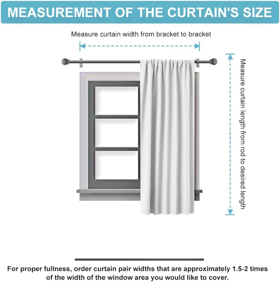 RYB HOME Short Window Curtains for Kitchen, Room Darkening Rod Pocket Drapes Decorative Privcay Backdrops Thermal Shades for Home Office Bathroom Basement, Peach Blush, W42 x L45 inch, 2 Panels