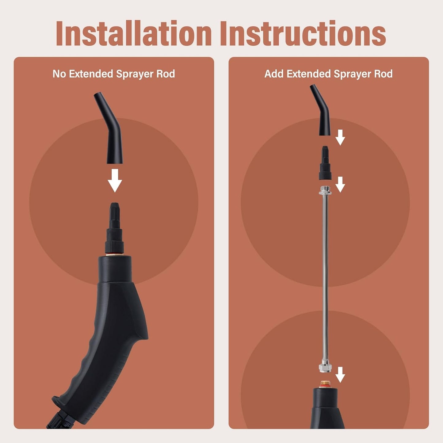 Lamberia 2500W Handheld Pressurized Steam Cleaner with 12pcs Accessories, 1400ml 1.5 Quarts Tank, 3-Level Adjustable Portable Steamer, 15s Heat-Up Steam Cleaner for Home, Car, Kitchen(White, US Plug)